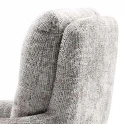 Wohnen Designermöbel*Federkern-Tischsessel in Grau - Kumin (2er Set)