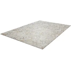 Wohnen Fellteppich Patchwork im Rautendesign - Bruce