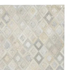 Wohnen Fellteppich Patchwork im Rautendesign - Bruce