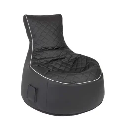 Kinder Wohnen Fernseh Sitzsack Marosso in Schwarz