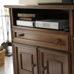 Wohnen Tv & Hifi-Möbel|Tv & Hifi-Möbel*Fernseher Unterschrank in Walnussfarben - Manicos