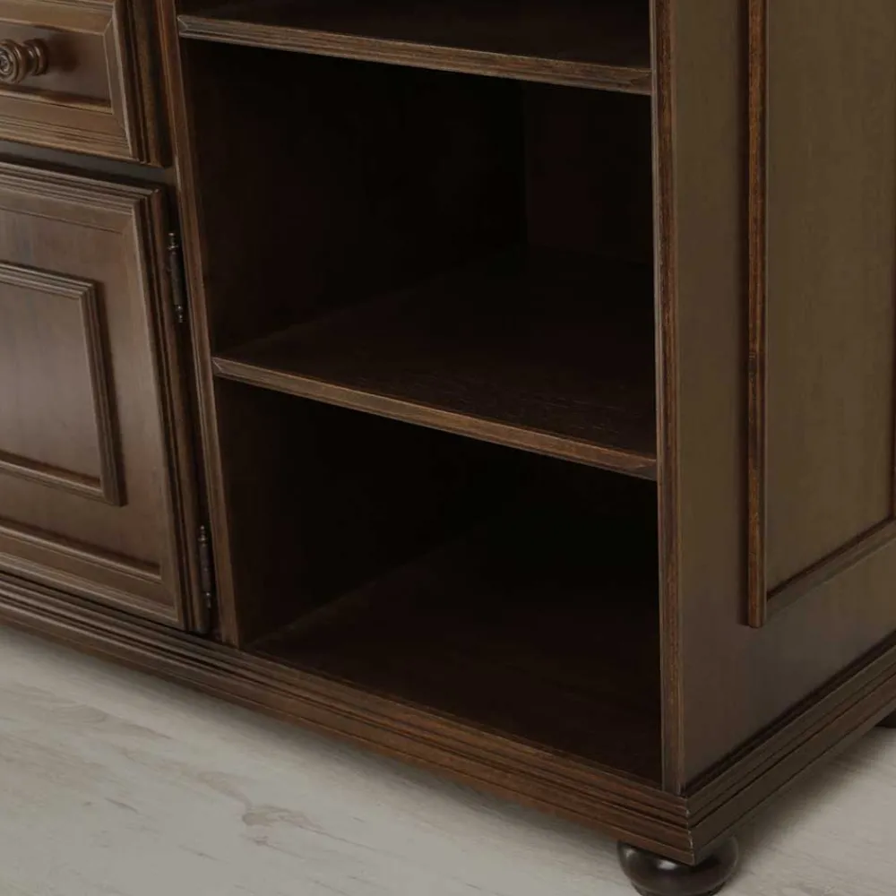 Wohnen Tv & Hifi-Möbel|Tv & Hifi-Möbel*Fernseher Unterschrank in Walnussfarben - Manicos