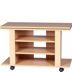 Wohnen Tv & Hifi-Möbel|Tv & Hifi-Möbel*Fernsehtisch auf Rollen mit drehbarer Platte - Sonition