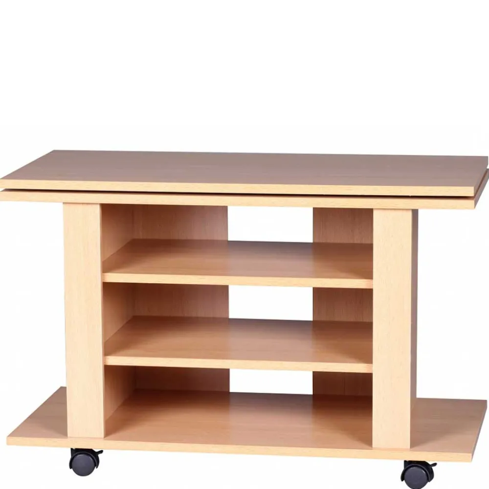 Wohnen Tv & Hifi-Möbel|Tv & Hifi-Möbel*Fernsehtisch auf Rollen mit drehbarer Platte - Sonition