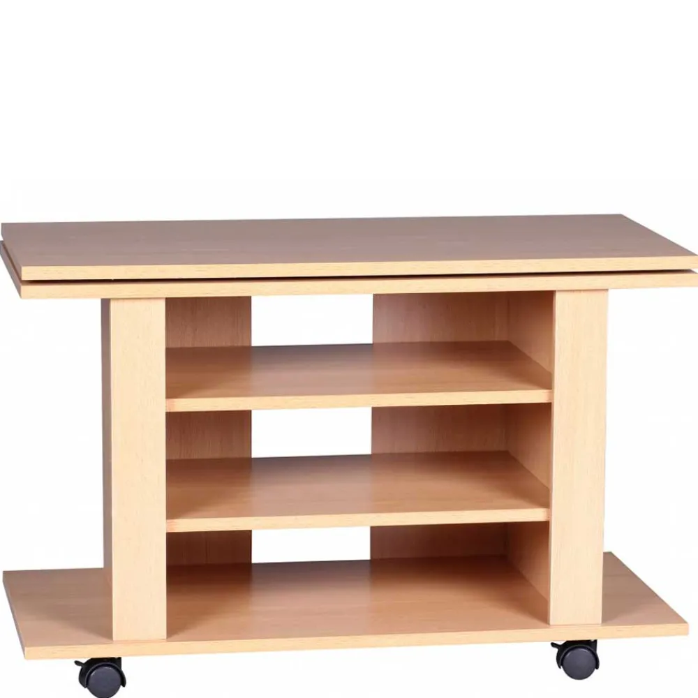 Wohnen Tv & Hifi-Möbel|Tv & Hifi-Möbel*Fernsehtisch auf Rollen mit drehbarer Platte - Sonition