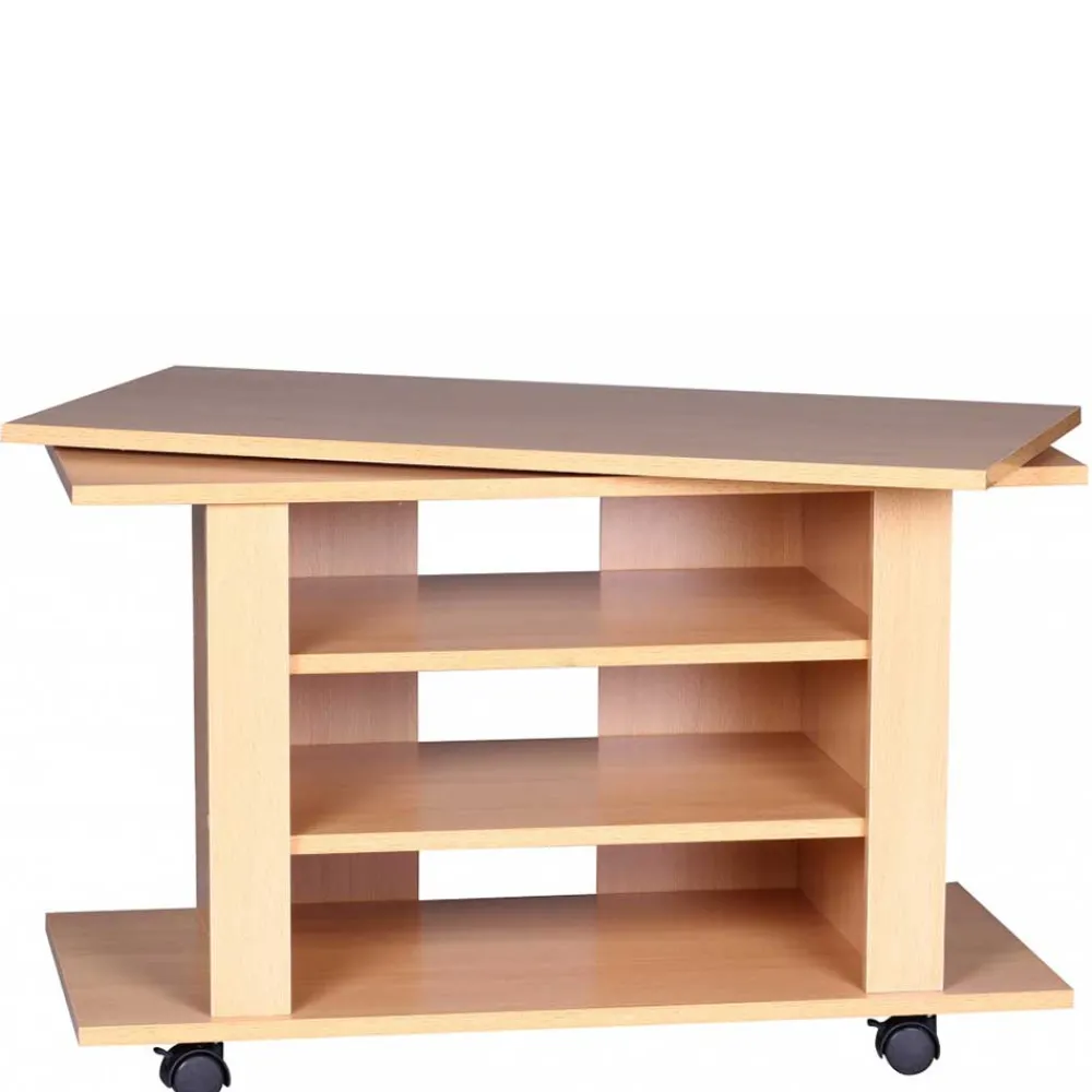 Wohnen Tv & Hifi-Möbel|Tv & Hifi-Möbel*Fernsehtisch auf Rollen mit drehbarer Platte - Sonition