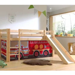 Wohnen Feuerwehr Hochbett mit Rutsche - Lazura