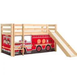 Wohnen Feuerwehr Hochbett mit Rutsche - Lazura