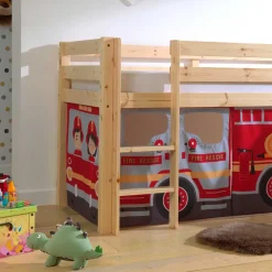 Wohnen Feuerwehr Hochbett mit Rutsche - Lazura