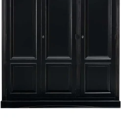 Wohnen Vintage Möbel*Fichte Kleiderschrank Miro in Schwarz