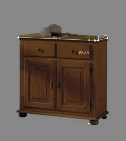 Wohnen Flurkommoden*Fichte Kommode Lerobonica massiv lackiert