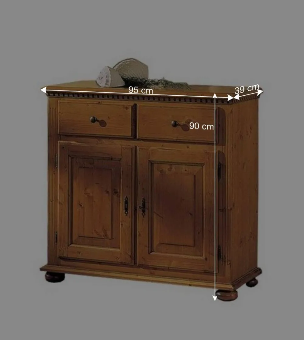 Wohnen Flurkommoden*Fichte Kommode Lerobonica massiv lackiert