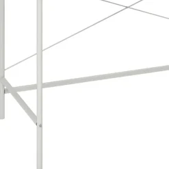 Kinder Wohnen Filigraner Schreibtisch in Walnuss Optik & Weiß - Meskus