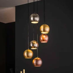 Wohnen Lampen & Leuchten*6-flammige Hängeleuchte aus Metall - Vayiras