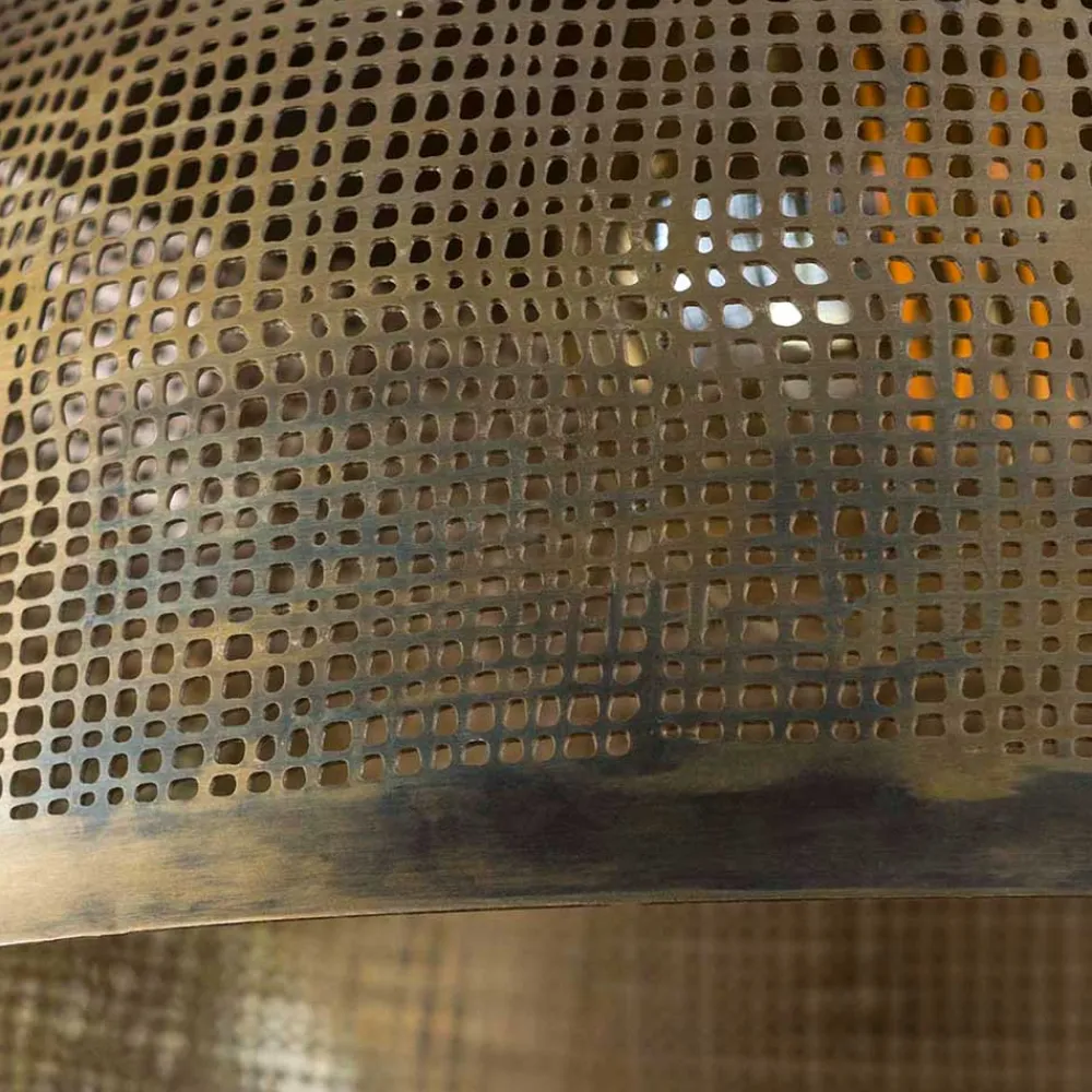 Wohnen 2-flammige Hängeleuchte in Bronze Antik - Jaines