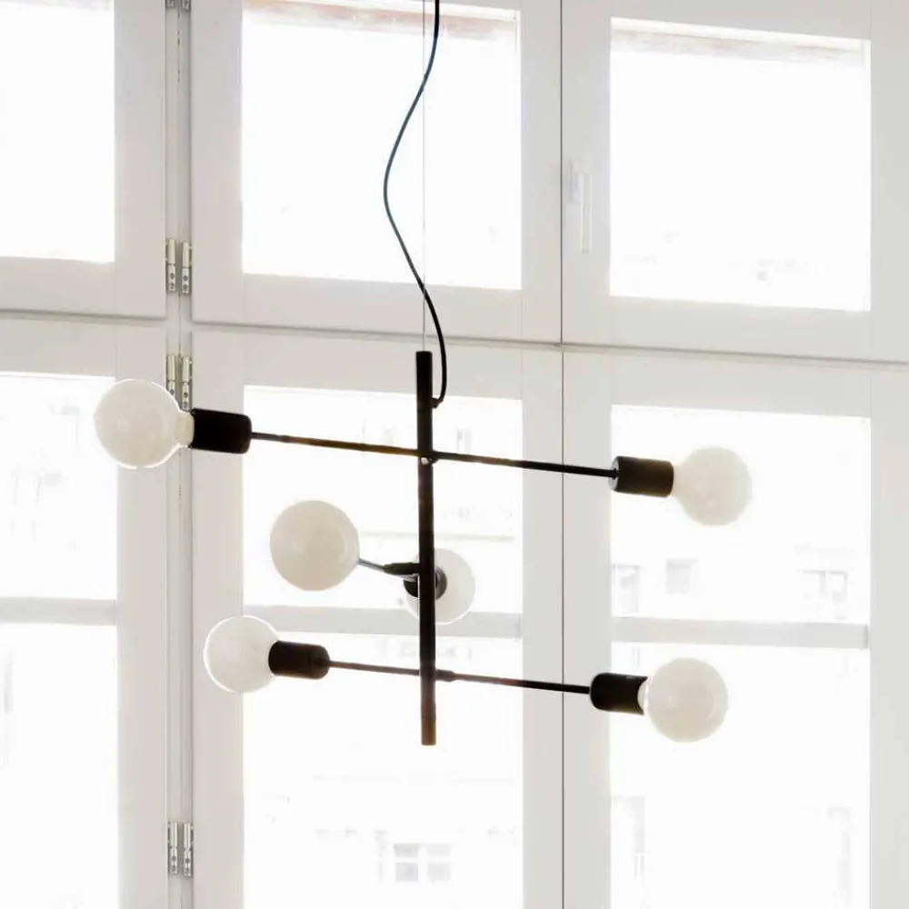 Wohnen 6-flammige Hängeleuchte minimalistisch - Evyla