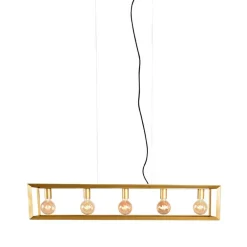 Wohnen 5-flammige Pendelleuchte in Gold - Gannices