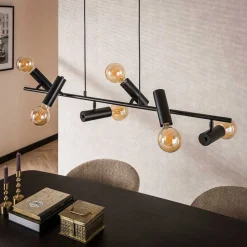 Wohnen 6-flammige Pendelleuchte in Anthrazit - Gozoa