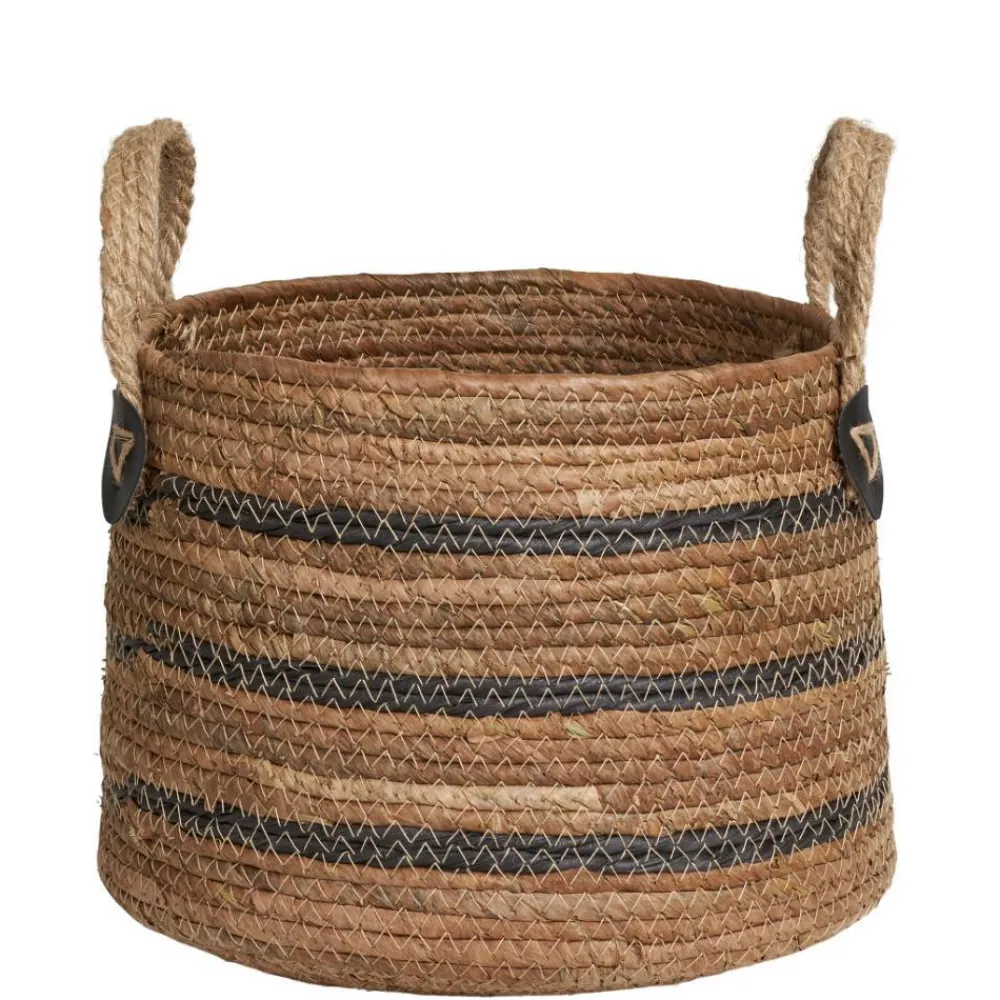 Wohnen Flechtkorb Set aus Bananenblatt - Avocado (zweiteilig)