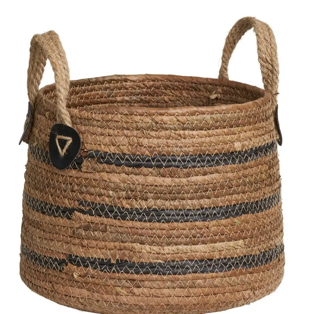 Wohnen Flechtkorb Set aus Bananenblatt - Avocado (zweiteilig)