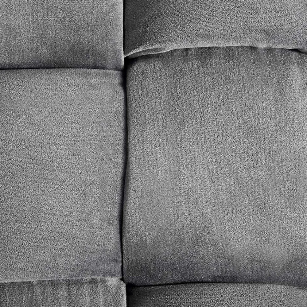 Wohnen Barhocker*Flechtoptik Sitzhocker in Platingrau - Lydosca