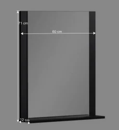 Wohnen Flur Garderobenspiegel mit Ablage - Anderian