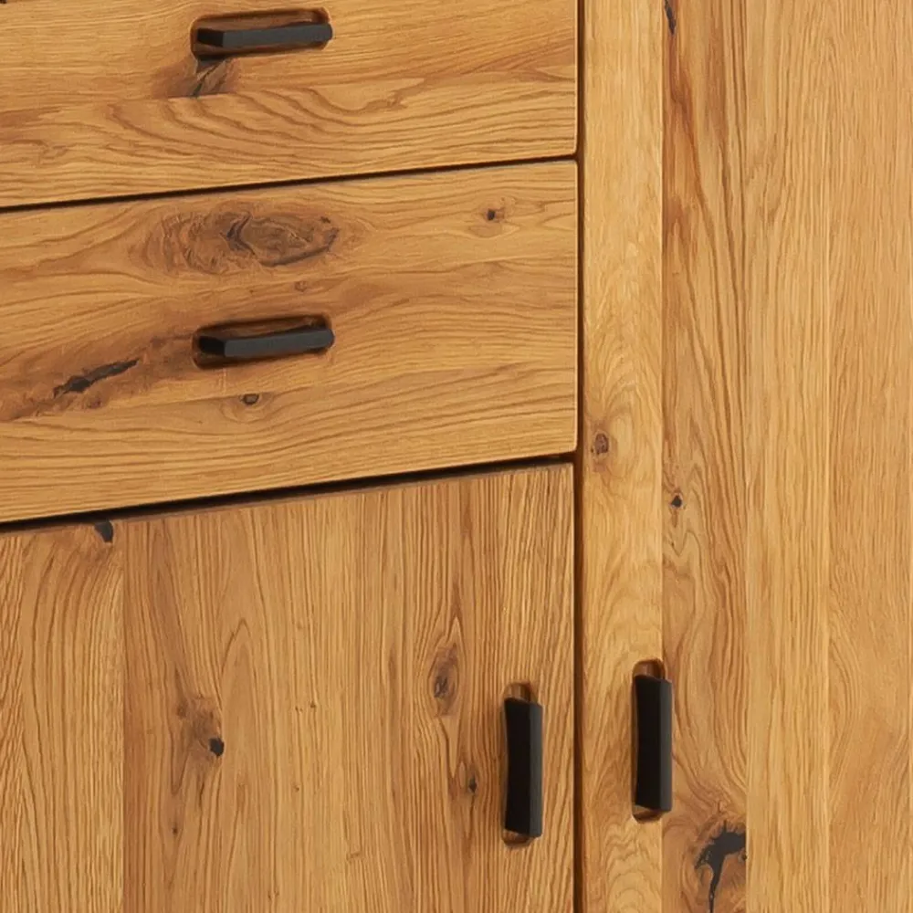 Wohnen Schuhschränke*Flur Hochkommode aus Balkeneiche Massivholz - Robats