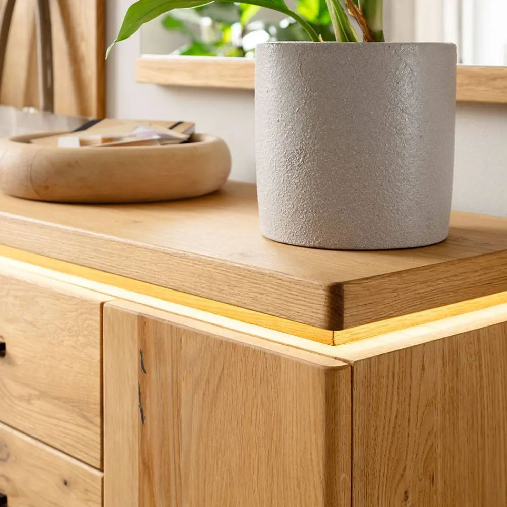 Wohnen Schuhschränke*Flur Hochkommode aus Balkeneiche Massivholz - Robats