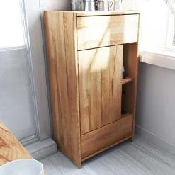 Wohnen Flurkommoden*Flur Kommode Salomonia aus Kernbuche massiv geölt