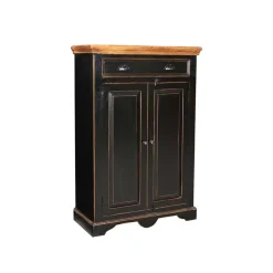 Wohnen Kommoden|Kolonialmöbel*Flur Kommode Sentiments in Schwarz