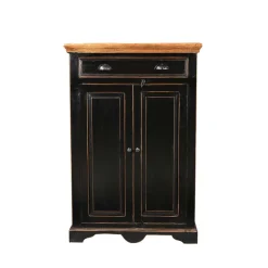 Wohnen Kommoden|Kolonialmöbel*Flur Kommode Sentiments in Schwarz