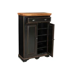 Wohnen Kommoden|Kolonialmöbel*Flur Kommode Sentiments in Schwarz