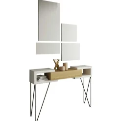 Wohnen Flur Konsolentisch & Spiegel Set - Orydan (fünfteilig)