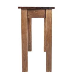 Wohnen Landhausmöbel|Telefontische*Flur Konsolentisch Mangato aus Teak Altholz