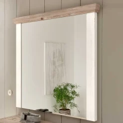 Wohnen Flur Landhaus Wandspiegel 107x110x8 cm - Nedita