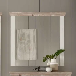 Wohnen Flur Landhaus Wandspiegel 107x110x8 cm - Nedita