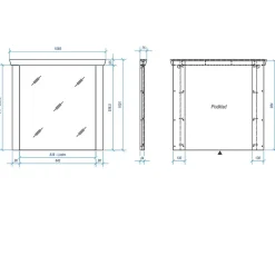 Wohnen Flur Landhaus Wandspiegel 107x110x8 cm - Nedita