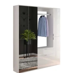 Wohnen Flur Möbelblock kompakt 152x193x34 cm - Ejulia (dreiteilig)