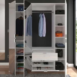 Wohnen Flur Möbelblock kompakt 152x193x34 cm - Ejulia (dreiteilig)