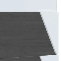 Wohnen Schuhschränke*Flur Schuhkipper in Weiß & Schwarzgrau - Vimal