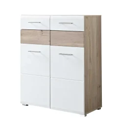 Wohnen Schuhschränke*Flur Schuhschrank Brosgo in Weiß Silbereiche