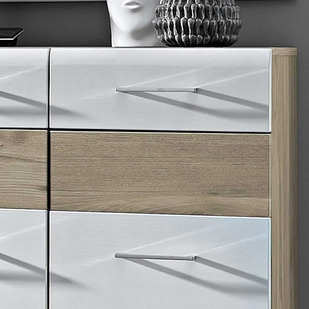 Wohnen Schuhschränke*Flur Schuhschrank Brosgo in Weiß Silbereiche