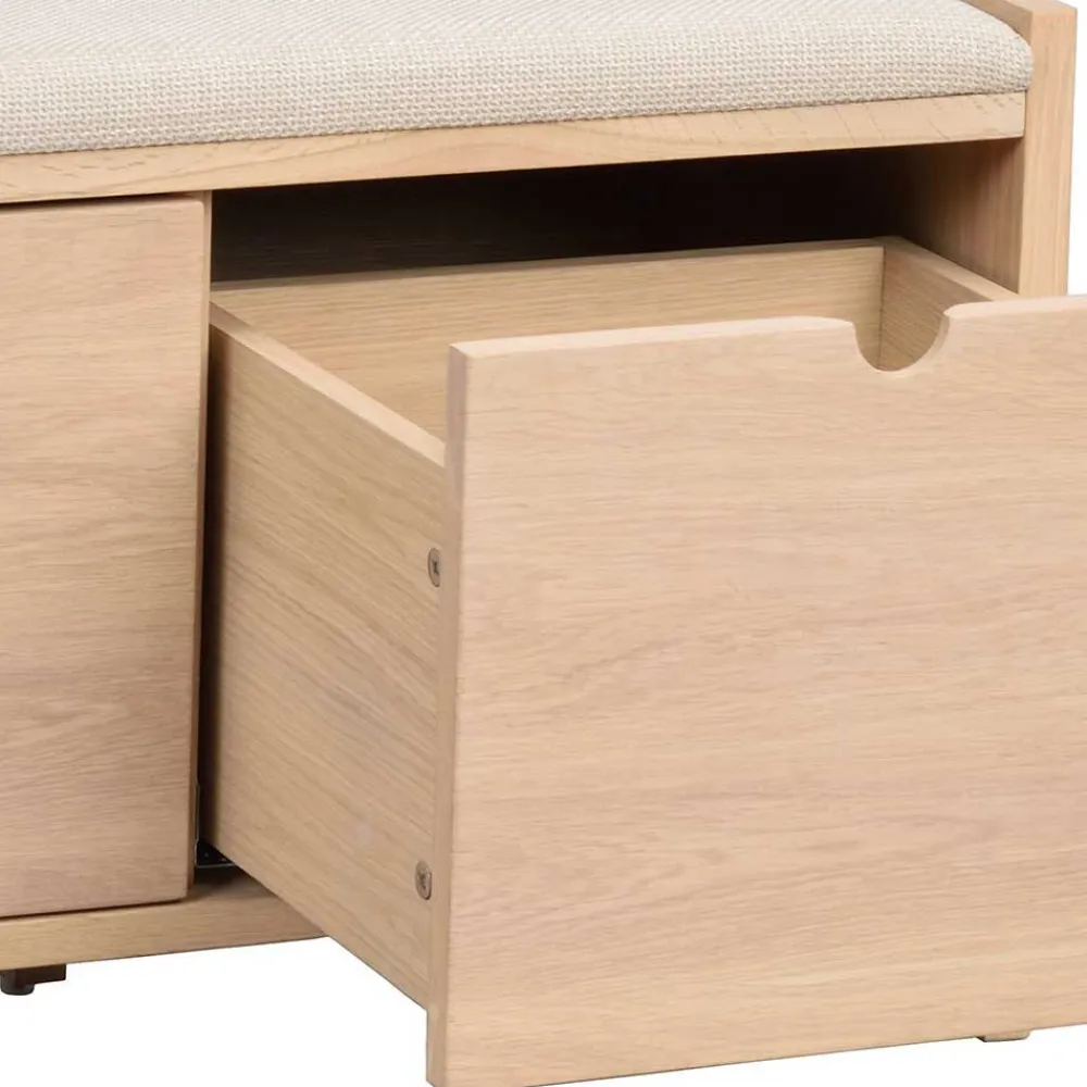 Wohnen Flurbank & Hängegarderobe Set - Pluta (zweiteilig)