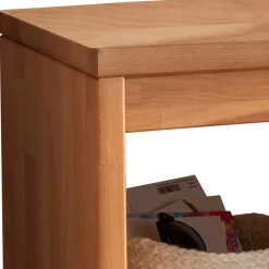 Wohnen Schuhschränke|Garderobenbänke*Flurbank mit Schuhablage aus Buche & Metall - Shimousa