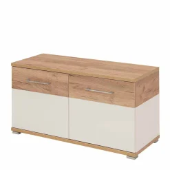 Wohnen Sitzbank|Esszimmerbänke*Flurbank Vicanossa in Weiß Eiche