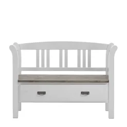 Wohnen Schuhschränke|Küchenbänke*Flurbank Yoan in Weiß Grau