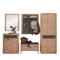 Wohnen Flureinrichtung Komplettset modern - Carry (fünfteilig)