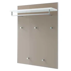Wohnen Garderoben|Garderoben*Flurgarderobe Srocca in Taupe Glas beschichtet