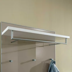 Wohnen Garderoben|Garderoben*Flurgarderobe Srocca in Taupe Glas beschichtet
