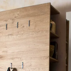 Wohnen Garderoben|Garderoben*Flurgarderobenset Grasido in Weiß Hochglanz Eiche (dreiteilig)